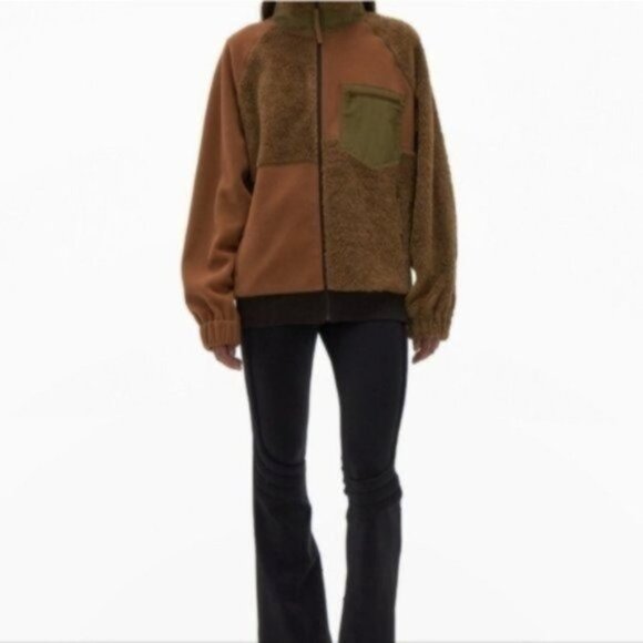 Helmut Lang Patchwork Fleece Jacket L - Picture 7 of 8